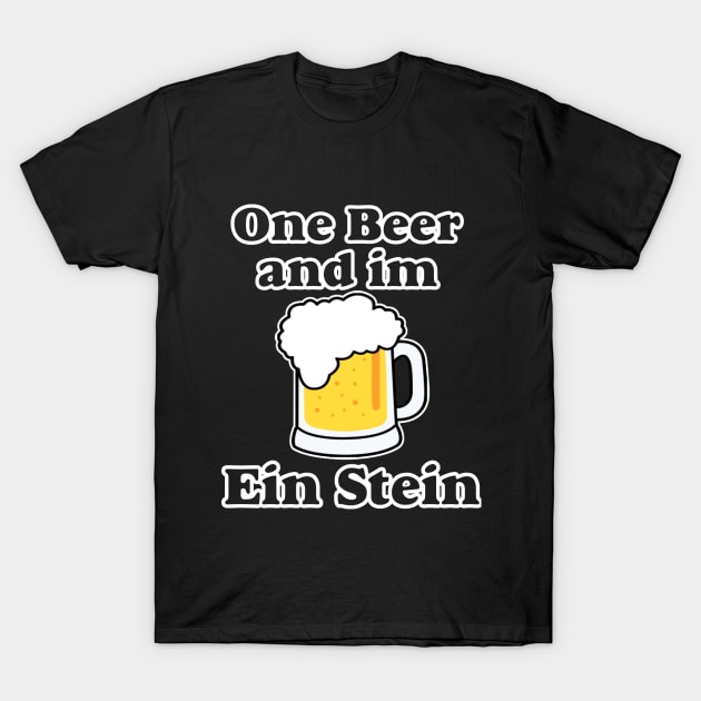 Ein Stein beer T-Shirt by NineBlack